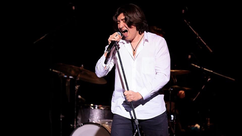 Brayden singing