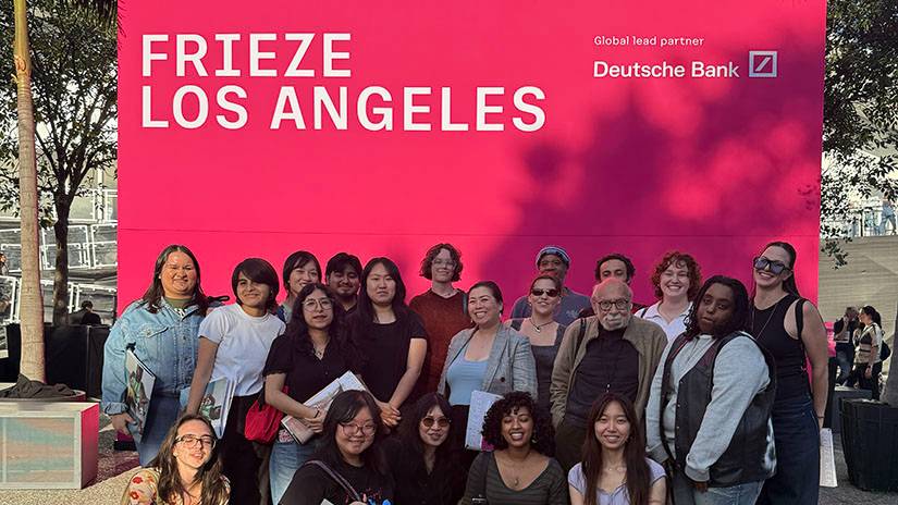 SMC students at Frieze