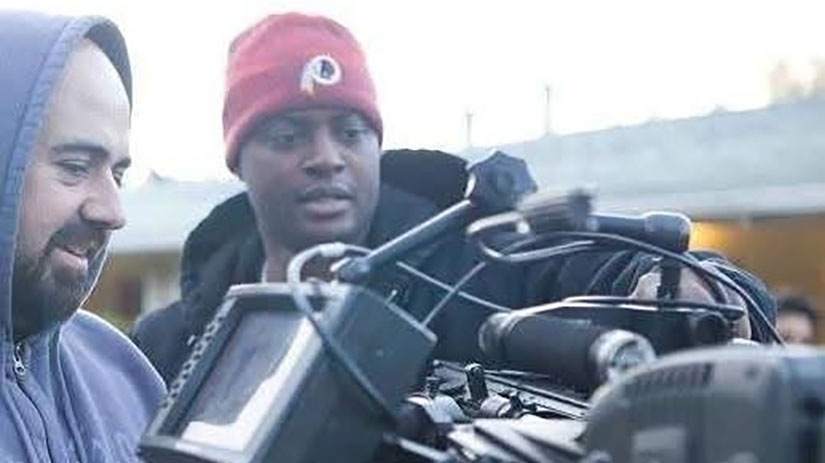 Charles Butler on set